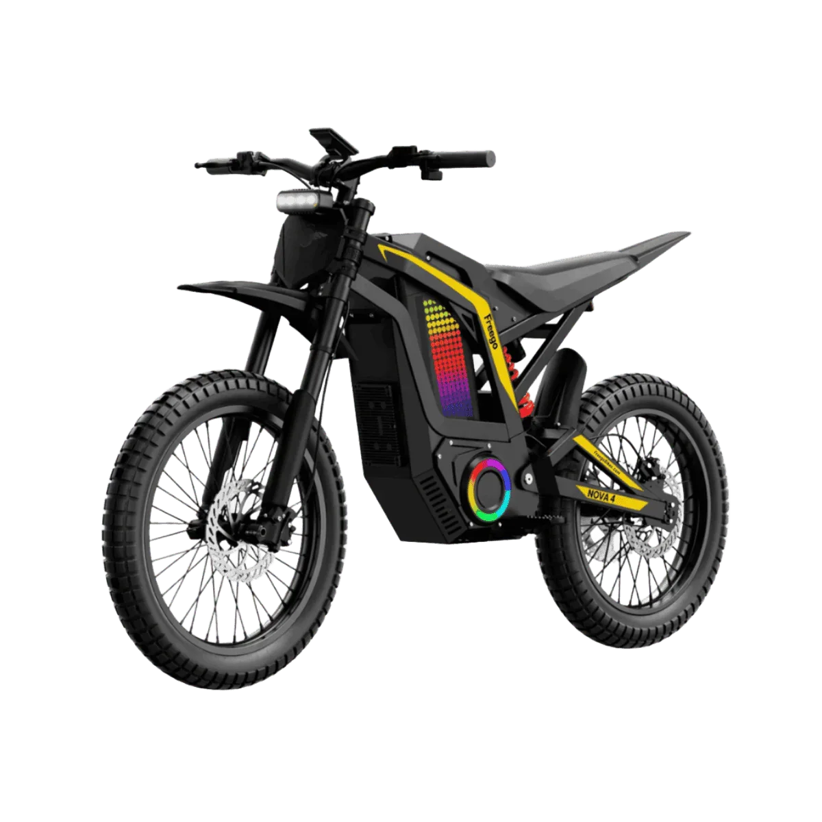 Электропитбайк Freego Nova 4 Mid-Drive Electric Dirt Bike (Фриго Нова 4 Мид-Дриве Электрик Дёрт Байк), фото модели