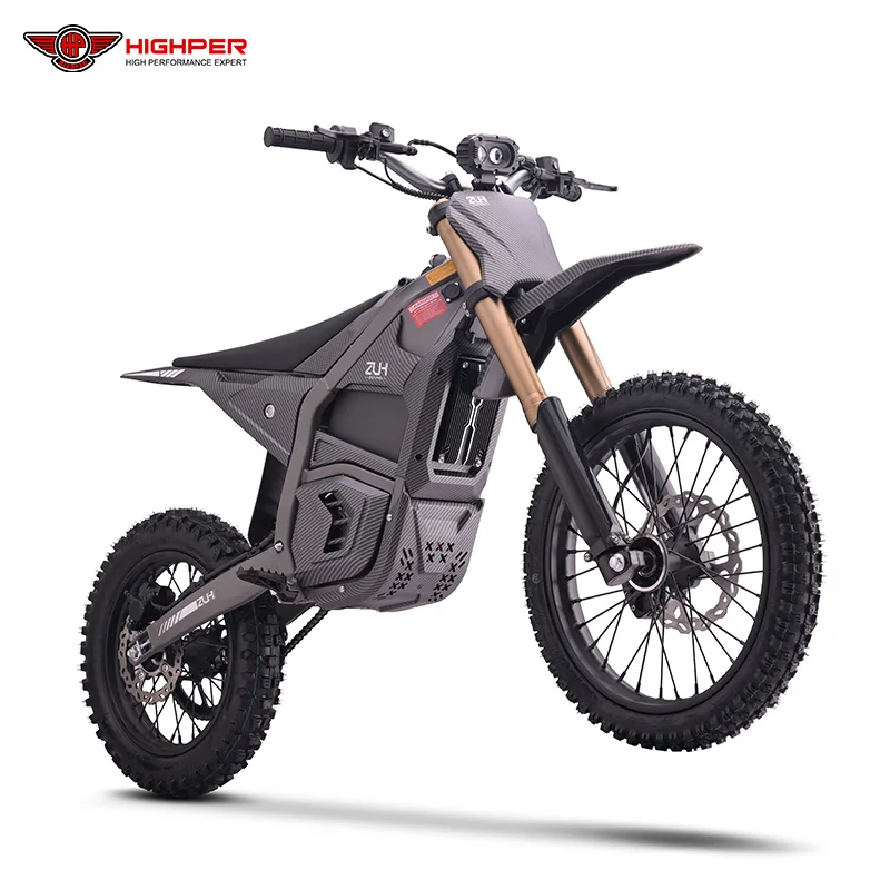 Электропитбайк Highper HP130E Electric off Road Dirt Bike 72V for Teens with 17/14" Wheels (Хайпер Эйч-Пи130Е Электрик Офф Роуд Дёрт Байк 72В фор Тинс Уиз 17/14" Уилс), фото модели