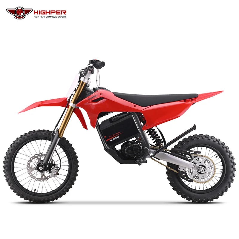 Электропитбайк Highper HP131E Dirt Bike 6500W 72V Electric Off-Road Bike with 17/14" Wheels (Хайпер Эйч-Пи131Е Дёрт Байк 6500В 72В Электрик Офф-Роуд Байк Уиз 17/14" Уилс), фото модели
