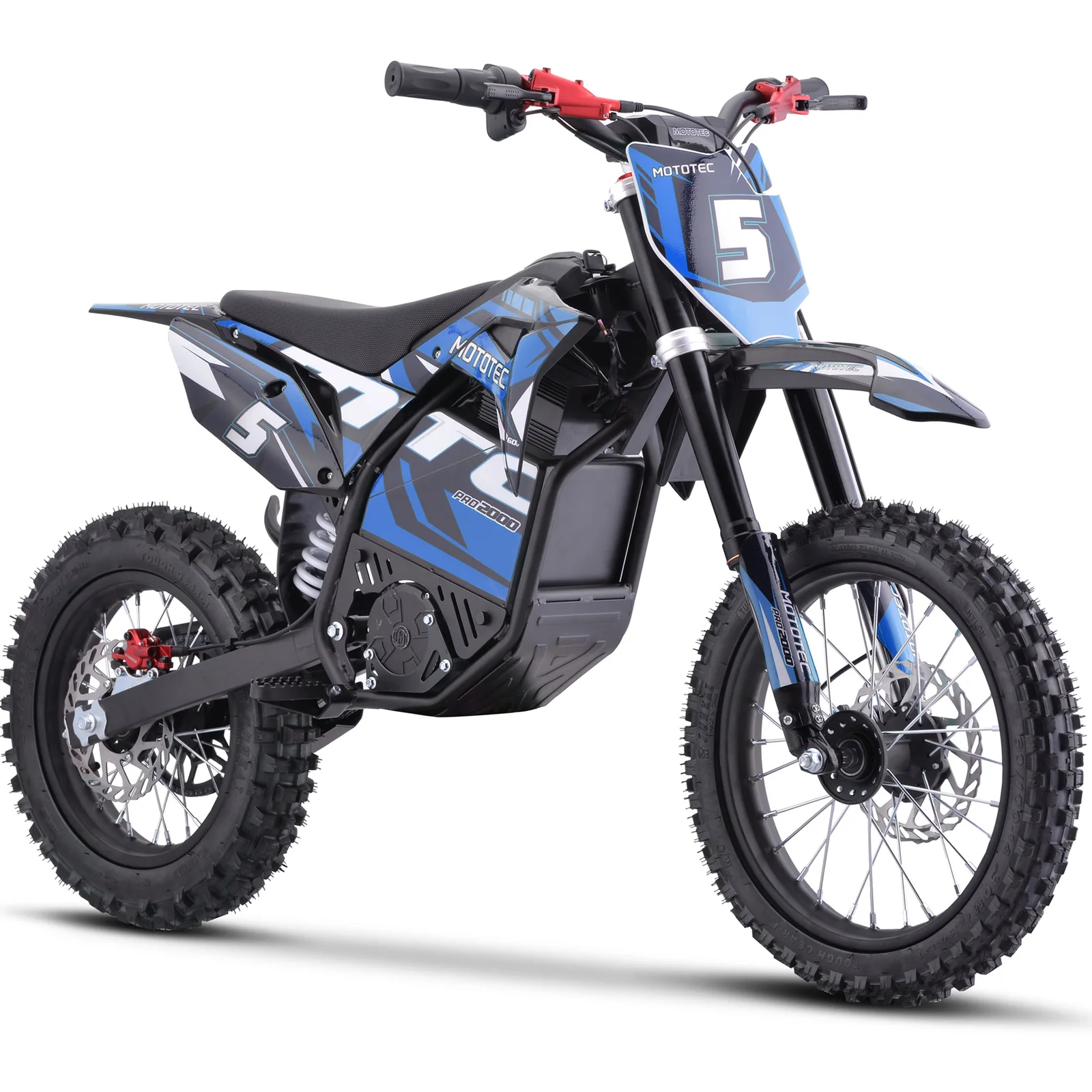 Детский MotoTec 60v 2000w Pro Electric Dirt Bike Lithium (Мототек 60в 2000в Про Электрик Дёрт Байк Литиум), фото модели