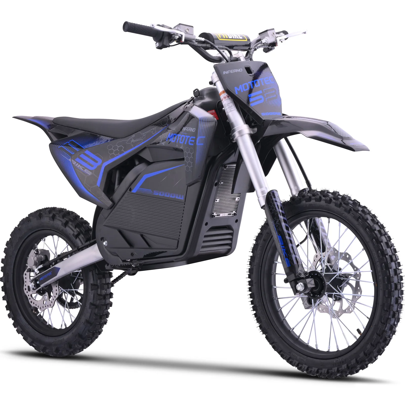 Электропитбайк MotoTec 72v 5000w Pro Electric Dirt Bike Lithium (Мототек 72в 5000в Про Электрик Дёрт Байк Литиум), фото модели